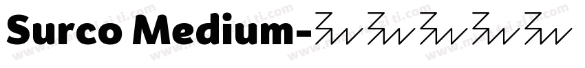 Surco Medium字体转换